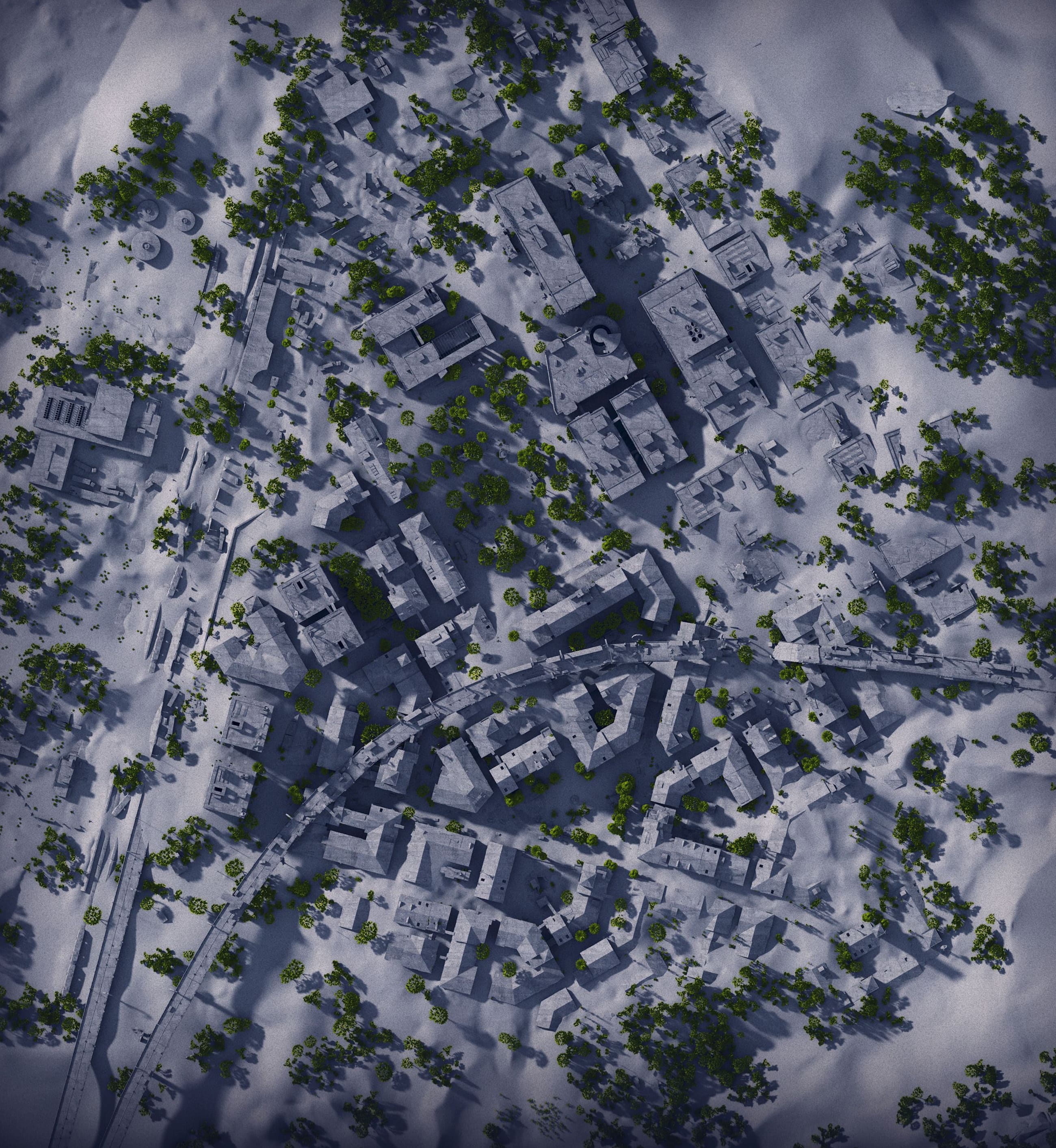 Buried City map overview