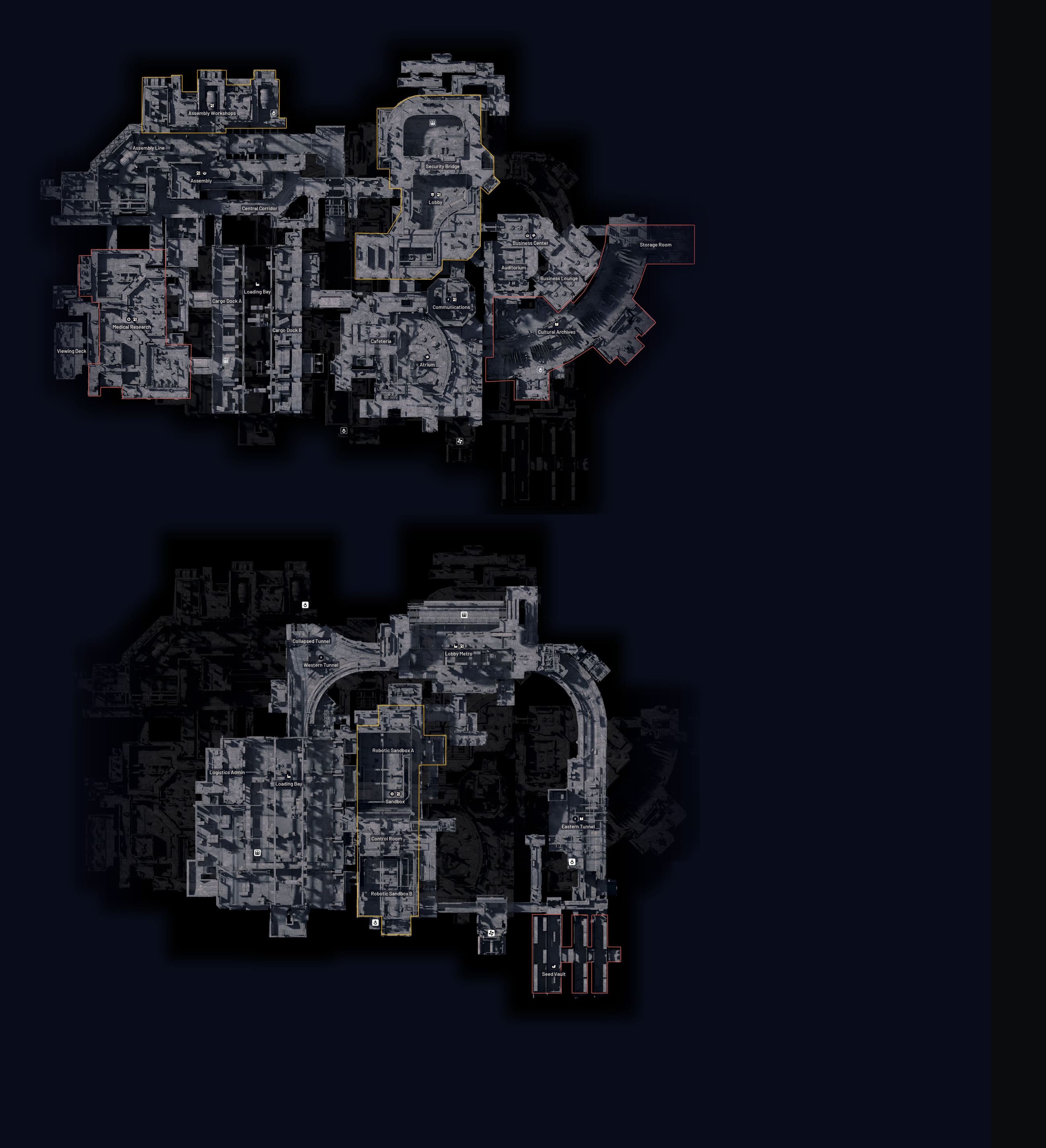 Stella Montis map overview